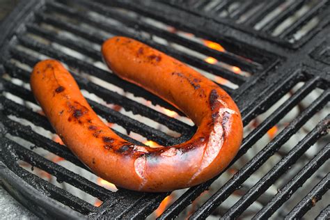 Grilled Kielbasa Sausage on Toasted Rye with Mustard and Sauerkraut Recipe :: The Meatwave