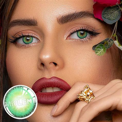 【NEW】Mislens Classical Matcha Green Soft Contact Lenses, Contact Lenses Colored, Halloween ...