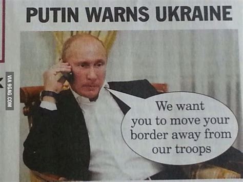 Putin warns Ukraine | Russian humor, Funny quotes, Humor