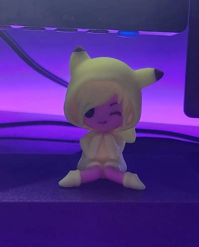 Cute Pikachu Baby Girl Keychain by FilliFuu - MakerWorld