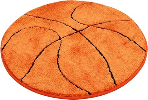 Amazon.com: JeogYong Basketball Rug, Soft and Comfy Sports Themed Round ...