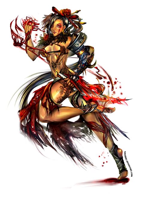 :: Female Blood Warrior Concept :: by Sangrde on DeviantArt