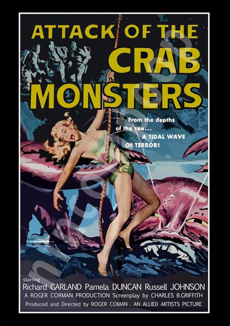 Attack of the Crab Monsters Poster 1957 | Etsy