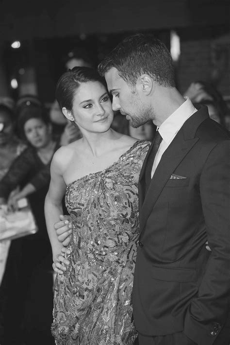 Theo James and Shailene Woodley | Wedding dresses, One shoulder wedding ...