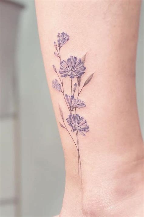 Chicory Tattoos: Symbolism, Meanings & More | Tattoos, Body tattoos, Plant tattoo