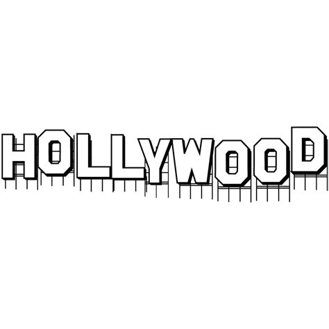 Hollywood sign clipart - Clipground