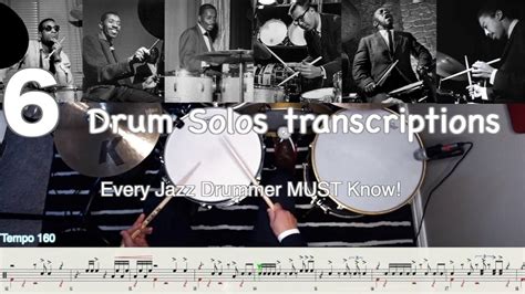 6 Drum Solos Every Jazz Drummer MUST Know! + transcriptions - YouTube