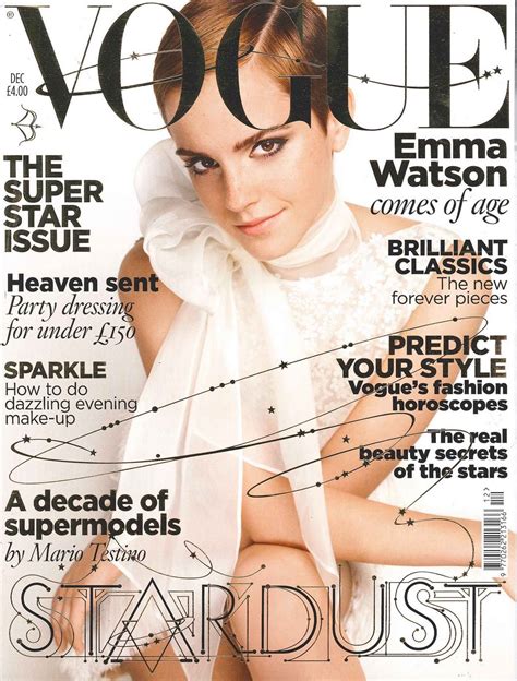 Emma Watson Makes Vogue Front Cover | Powder Rooms