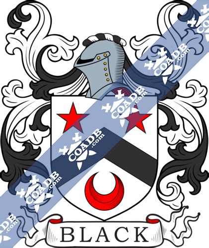 Black Family Crest, Coat of Arms and Name History