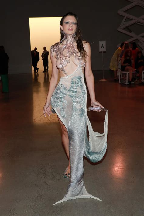 Julia Fox wears 'dripping wet' outfit at New York Fashion Week