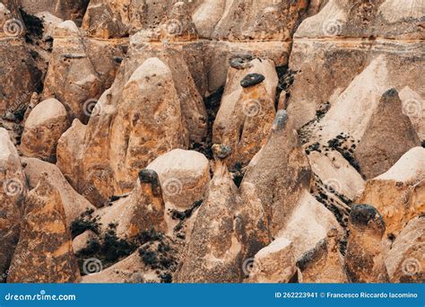 Rose Valley Around Goreme. Anatolian Plateau. Cappadocia. Turkey Stock Image - Image of hill ...