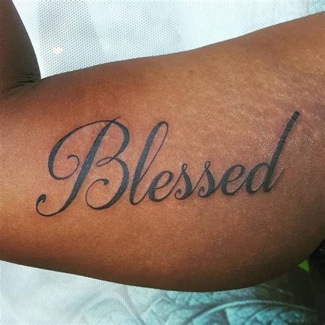 Blessed Tattoo On Forearm - wholesalesamsungbp9678002