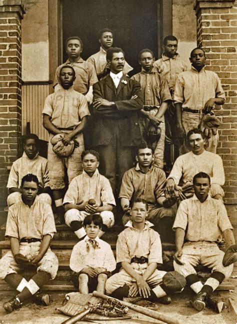 A gorgeous, vintage photo. "Young Black American baseball team, with ...