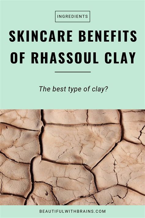 Skincare benefits of Rhassoul clay. Click this pin to find out if ...