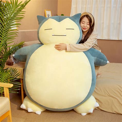 100/150/200cm Giant Snorlax Skin Plush Toy Cover Pocket Pillow Case with Zipper | eBay