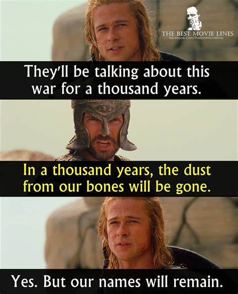 Troy the Movie Quote #Achilles #Troy | Troy quotes movie, Troy movie, Best movie lines