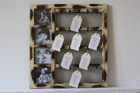 Vintage Wedding Table Plan with hooks | See more of our wedd… | Flickr