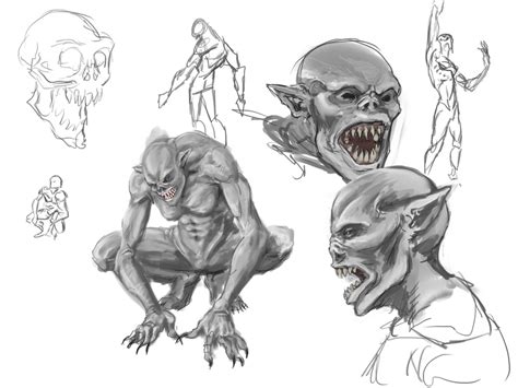 Ghoul sketch dump by Samariyu on DeviantArt