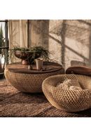 Round Interlaced Rattan Coffee Table | Bodhi Wave | Wood Furniture
