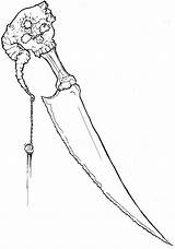 Macbeth Dagger Drawing Sketch Coloring Page sketch template