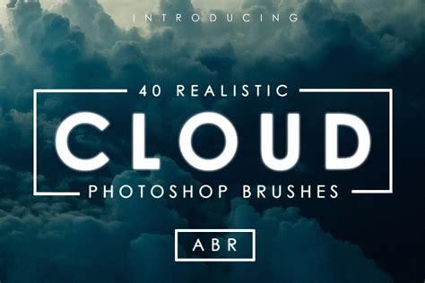 40 Cloud Brushes for Photoshop on Yellow Images Creative Store