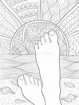 Foot Coloring Page sketch template