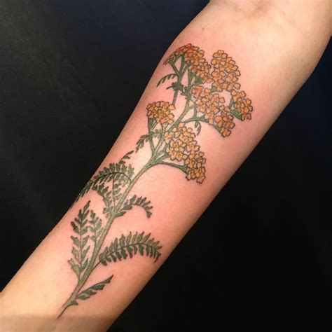 Yarrow Flower Tattoo