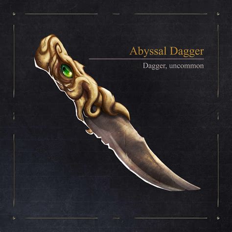 [New Art, New Item] Abyssal Dagger : r/DnDHomebrew