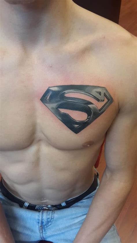 Superman Chest Tattoo