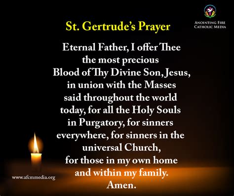 Catholic Prayers - Prayer of St. Gertrude