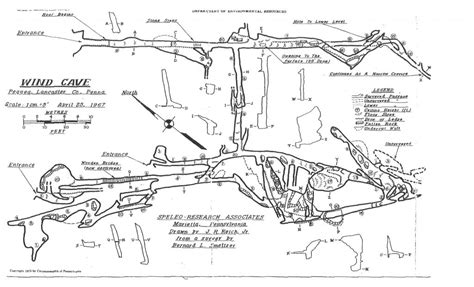 Wind Cave map, Pequea, PA – South Jersey Trails