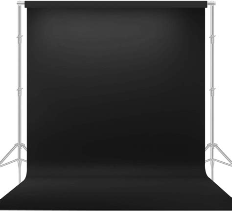 LS Photography 10' x 20' Photo Video Studio Seamless Solid Black Muslin Backdrop Photo Studio ...