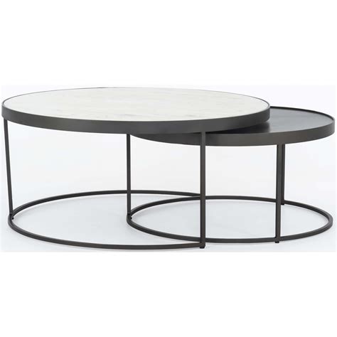 Evelyn Round Nesting Coffee Table | Nesting coffee tables, Round nesting coffee tables, Round ...