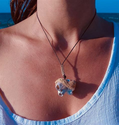 Unique Limpet Shell Necklace Natural Sendimentary Sea Rock - Etsy
