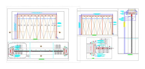 Folding Door Detail Section DWG Section for AutoCAD • Designs CAD