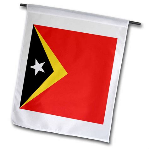 3dRose Flag of East Timor island - Timor-Leste - Timorese red black yellow with white star ...