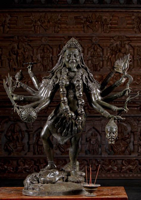 Brass Kali Statue Standing on Shiva's Corpse 34" in 2021 | Kali statue, Statue, Kali