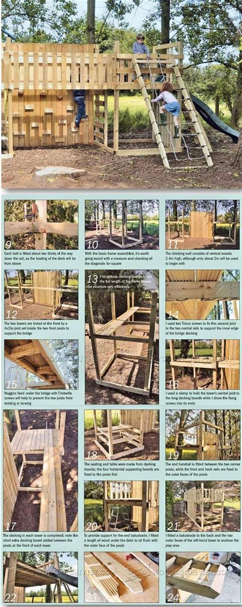 Kids Climbing Frame Plans - Children's Outdoor Plans and Projects | http://WoodArchivist.com ...