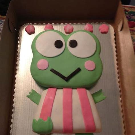 Keroppi Cake | Creative birthday cakes, Fondant cakes, Cake