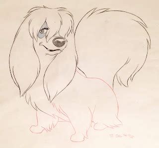 Animation Collection: Original Production Animation Drawing of Peg from "Lady and the Tramp," 1955