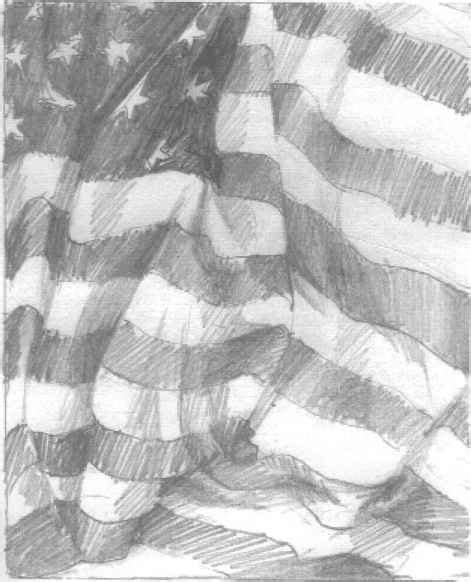 Pencil Drawings: Pencil Drawings American Flag