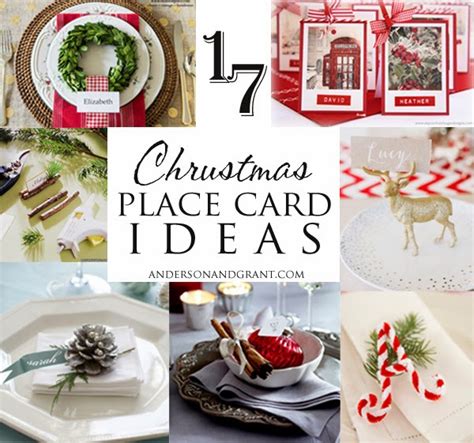 17 Ideas for Your Christmas Place Cards | anderson + grant