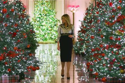 Melania Trump Christmas decorations: Her terrifying White House holiday displays get one final ...