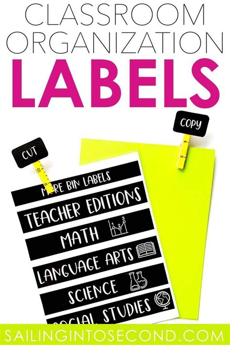 Classroom Organization Labels | Classroom organization labels ...