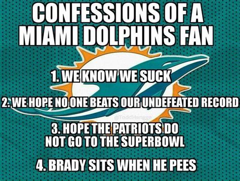 Dolfan confesion | Miami dolphins funny, Miami dolphins memes, Miami ...