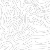 Ocean depth map white - medium scale wallpaper - ravynka - Spoonflower