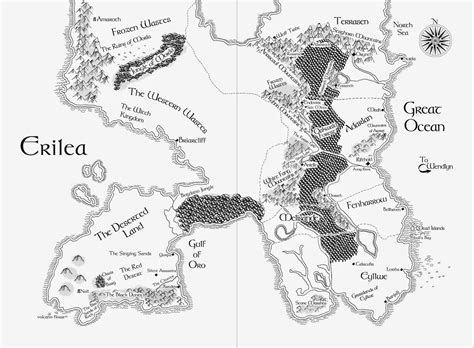 Map of Erilea - Throne of Glass
