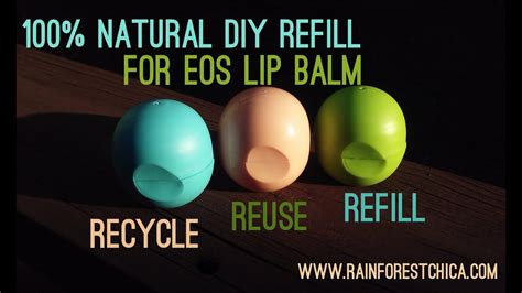 DIY Refill for EOS Lip Balm - YouTube