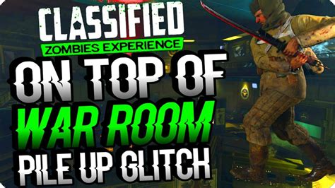 BO4 Zombie Glitches: On Top Of War Room Zombie Pile Up Glitch - Classified Zombie Glitches - YouTube