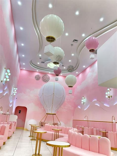 Bakery Interior, Bakery Decor, Restaurant Interior Design, Pink Interior, Cafe Shop Design ...